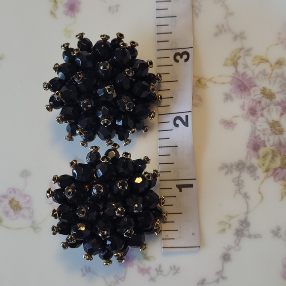 Chameleon vintage clip earrings glass beads wired - Picture 9 of 11